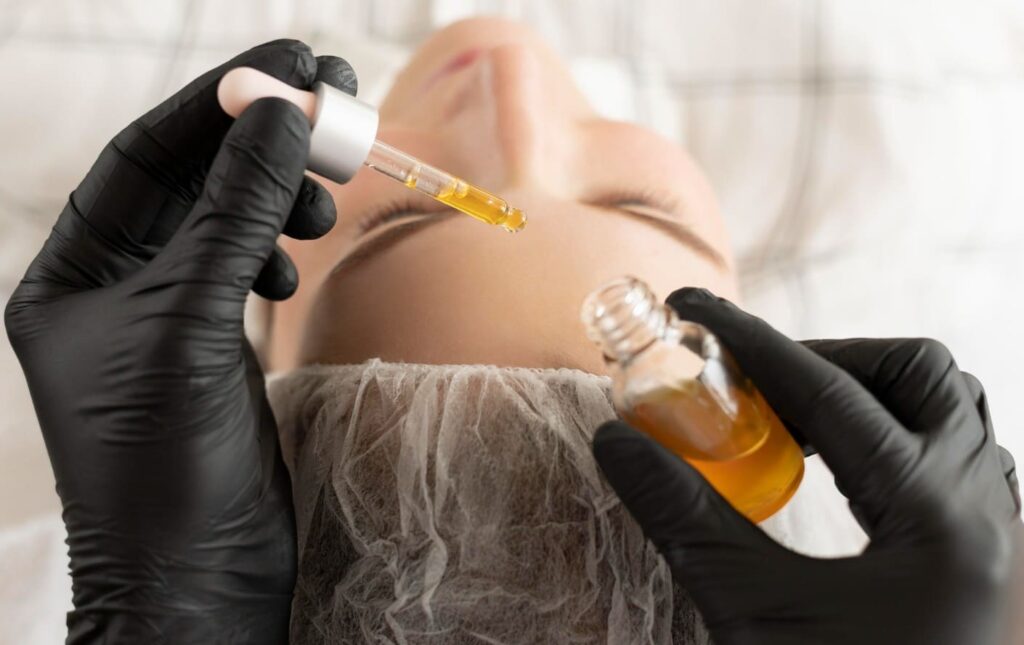 Ampolla en pelo a mujer