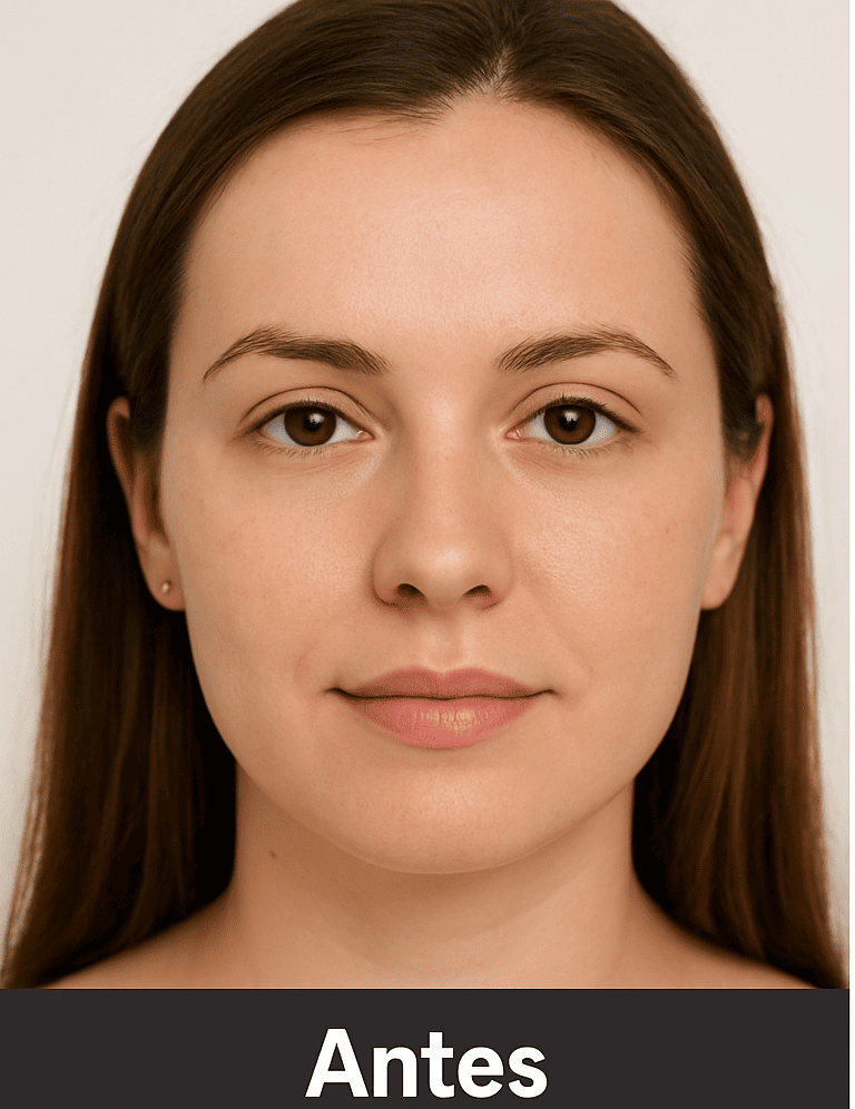 Antes de la micropigmentación en ojos